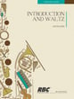 Introduction and Waltz Concert Band sheet music cover